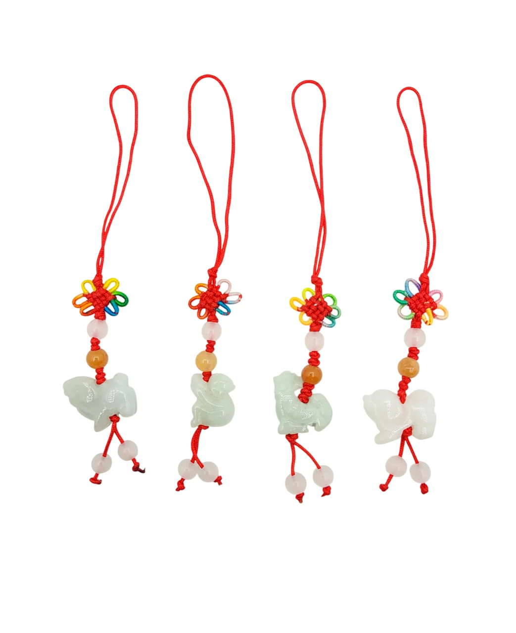 Light Green Chinese Zodiac Jadeite Jade Charm