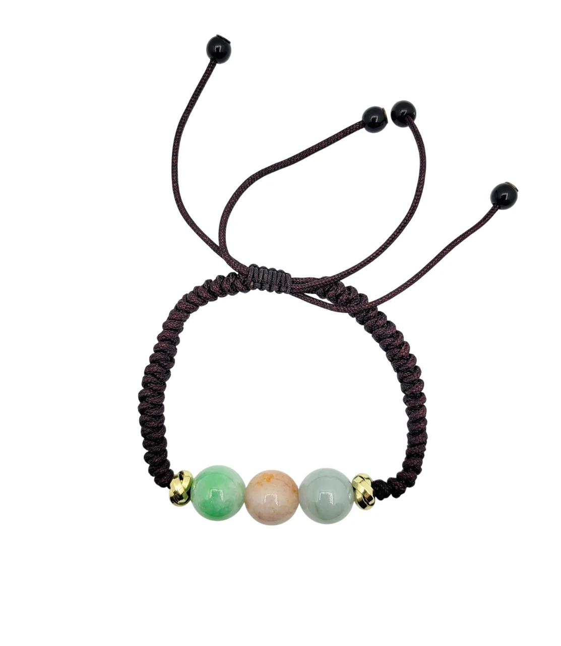 Trinity Beads Jadeite Jade Bracelet