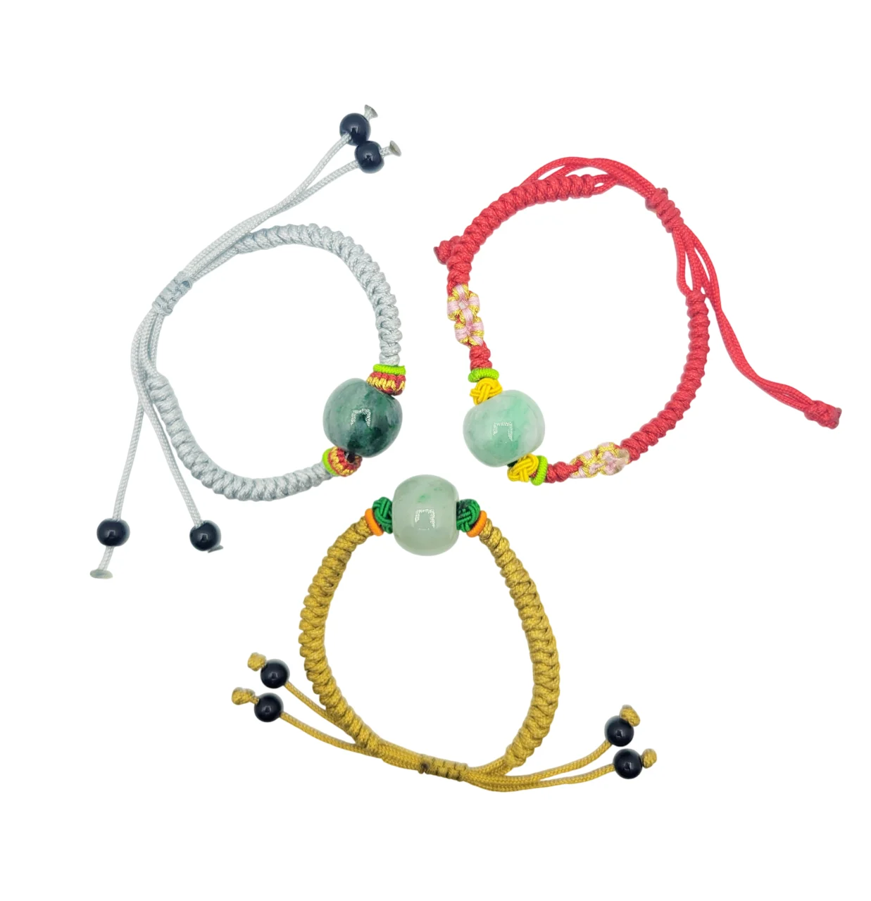 Green Jadeite Jade Barrel Bracelet