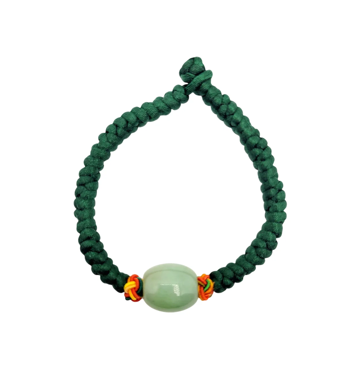 Green Jadeite Jade Barrel Bracelet