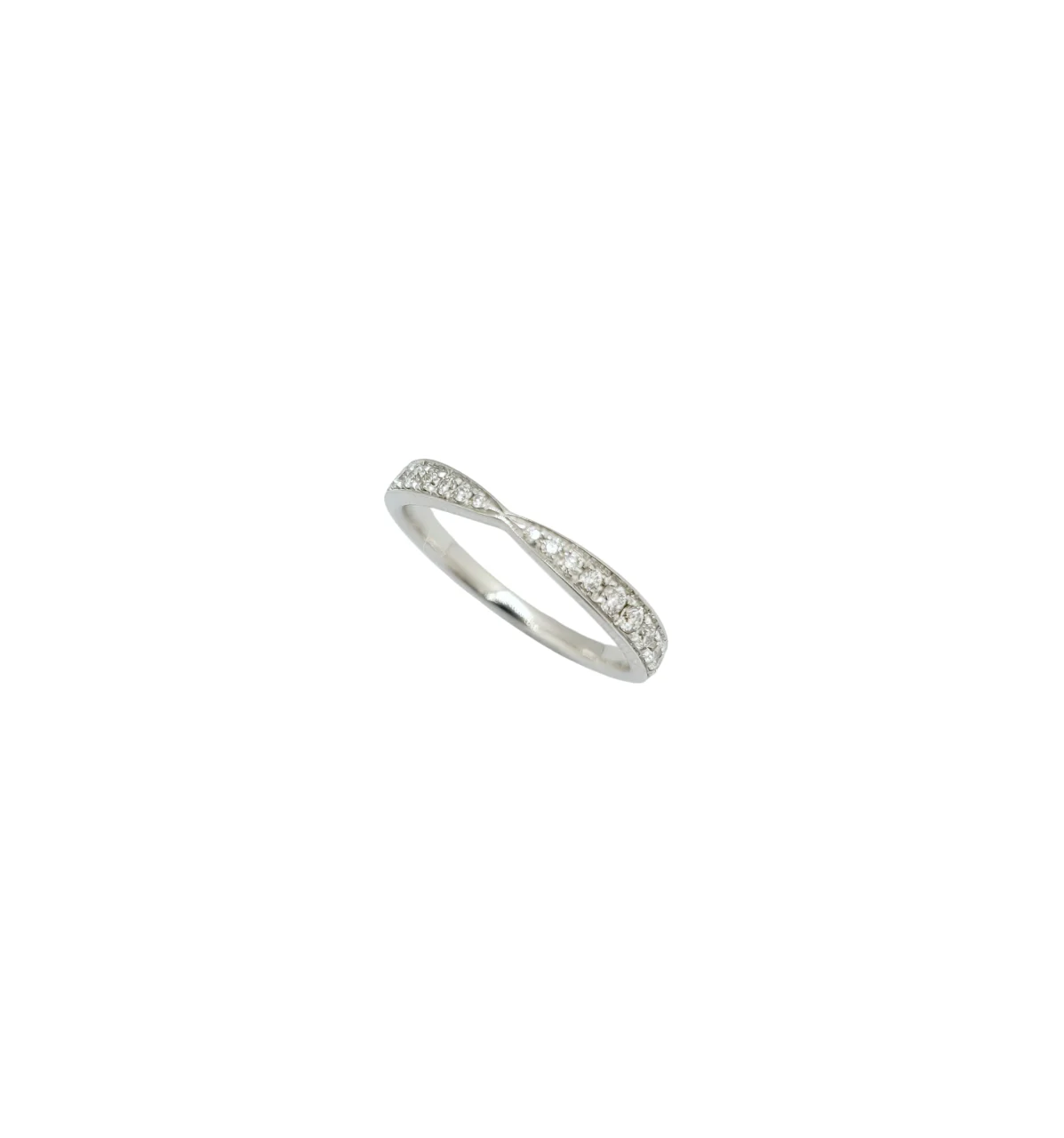 14K White Gold Round Brilliant Cut Lab Grown Diamond Ring