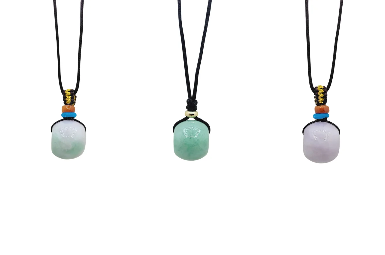 Jadeite Jade Barrel Pendant