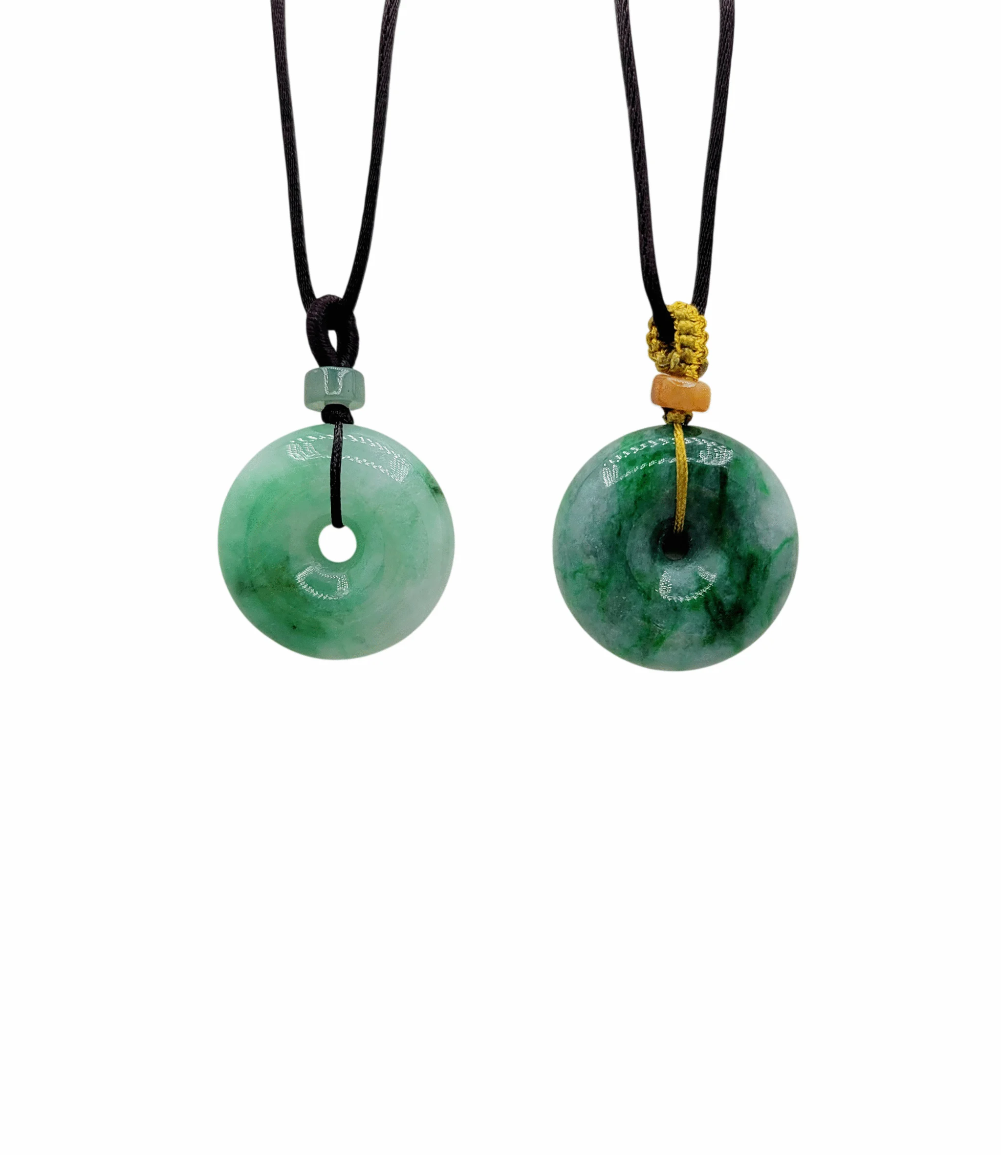 Green Jadeite Jade Donut Pendant