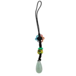 Icy Green Jadeite Jade Tear Drop Lucky Charm