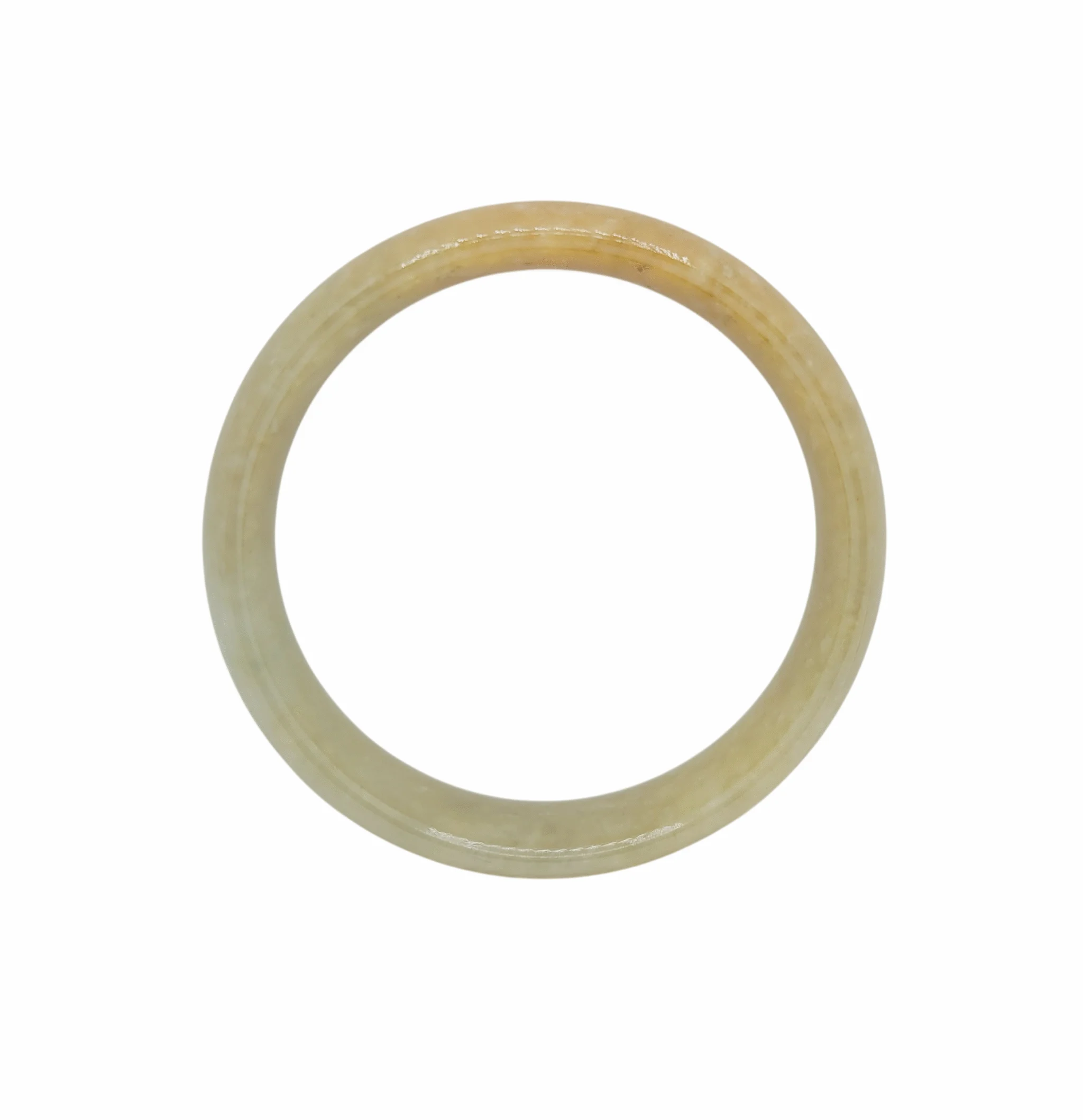 Light Brown with Orange Patches Jadeite Jade Bangle