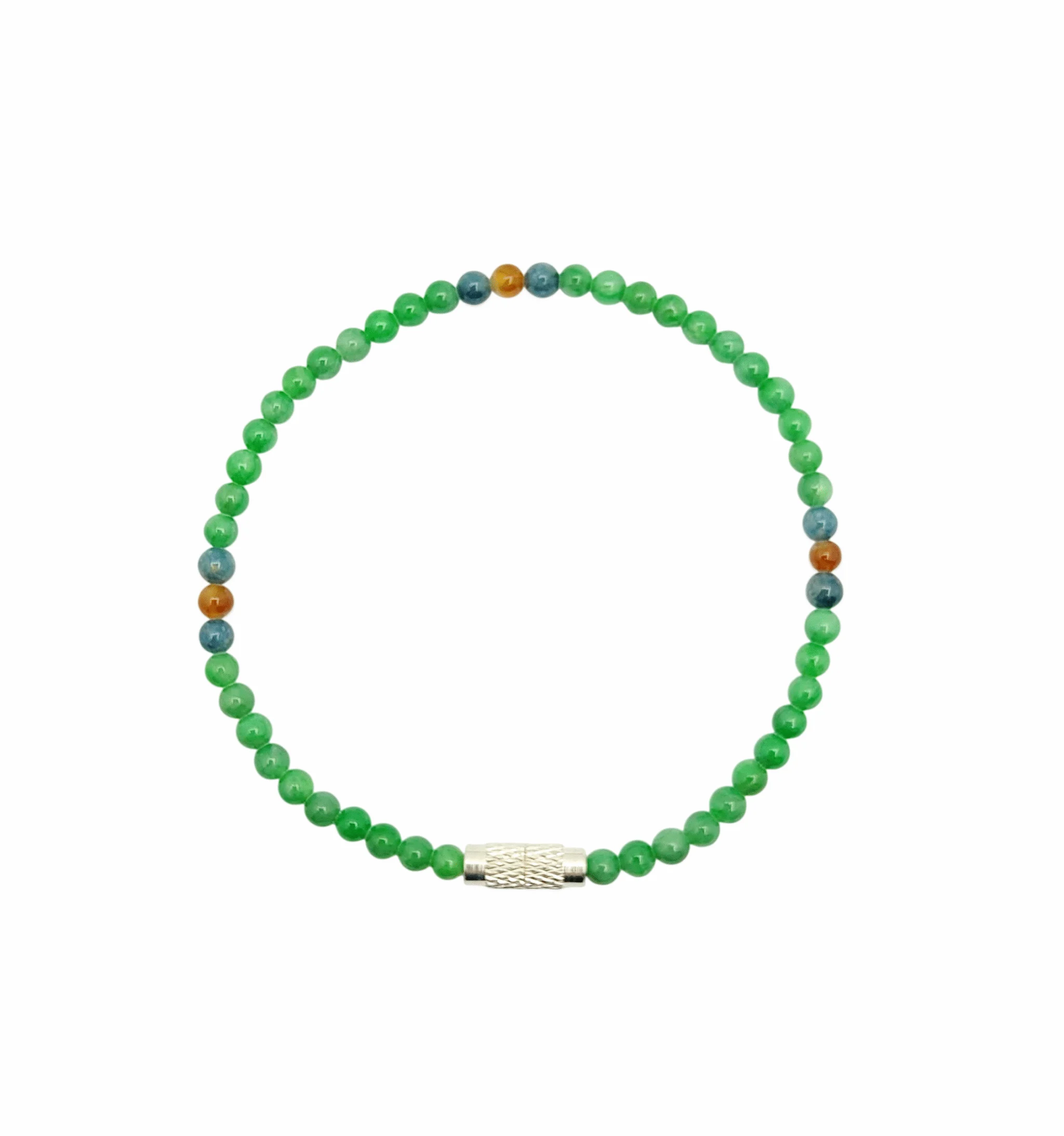 Green Jadeite Jade Mini Beads Bracelet
