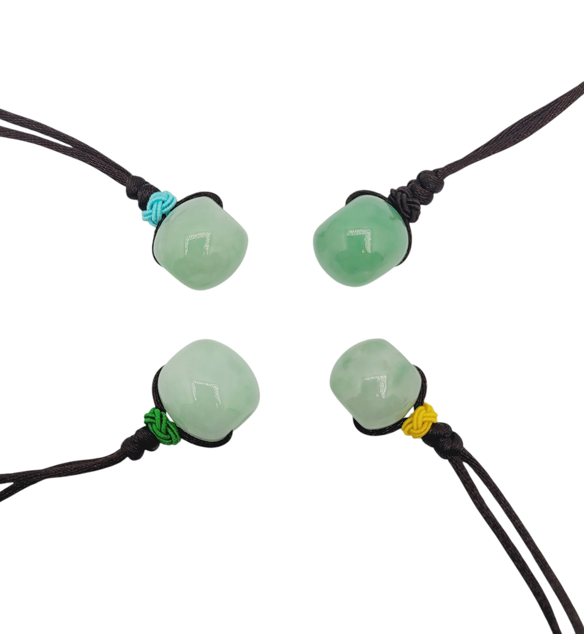 Light Green Jadeite Jade Barrel Pendant