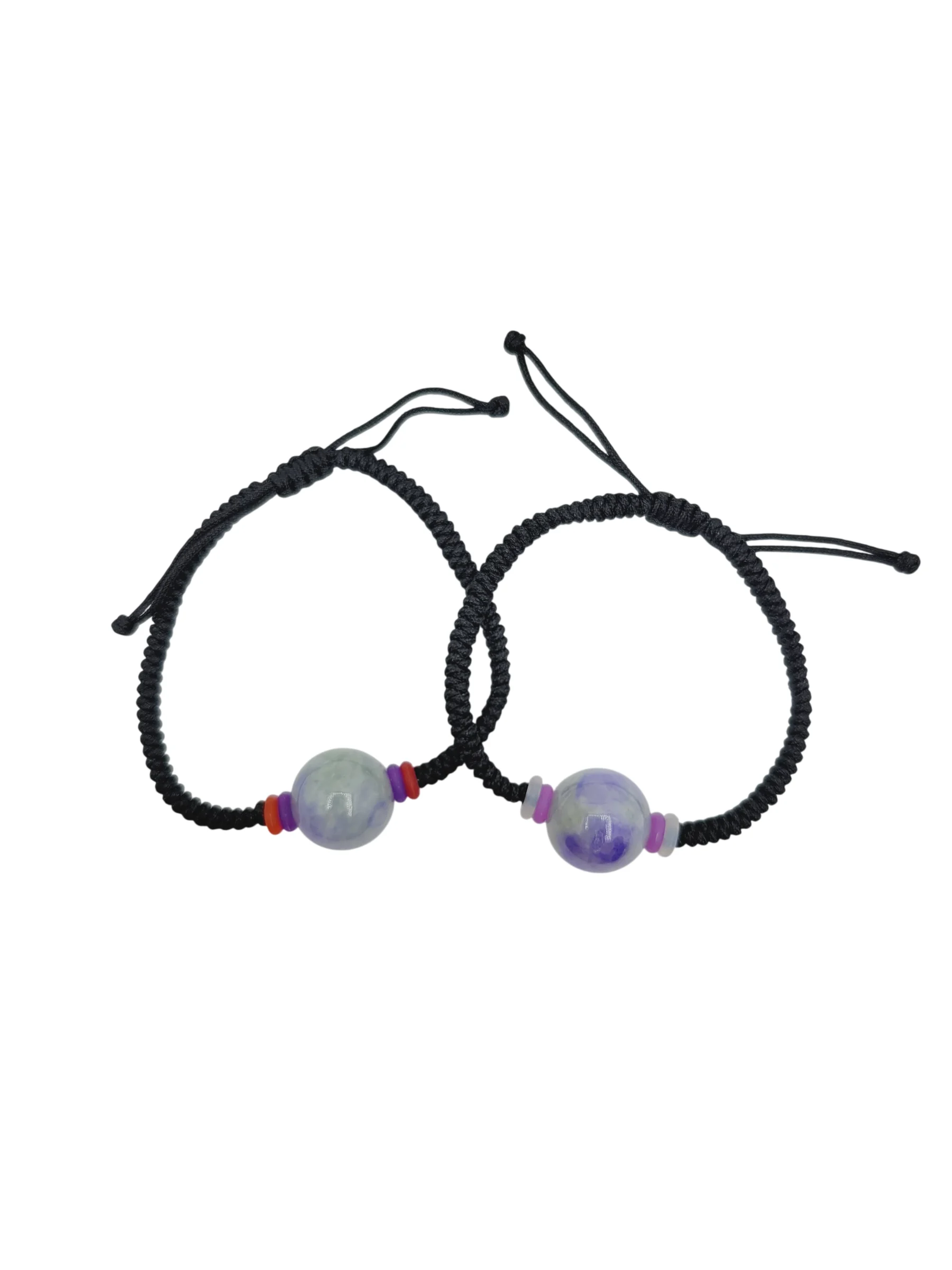 Lavender Jadeite Jade Sphere Bracelet