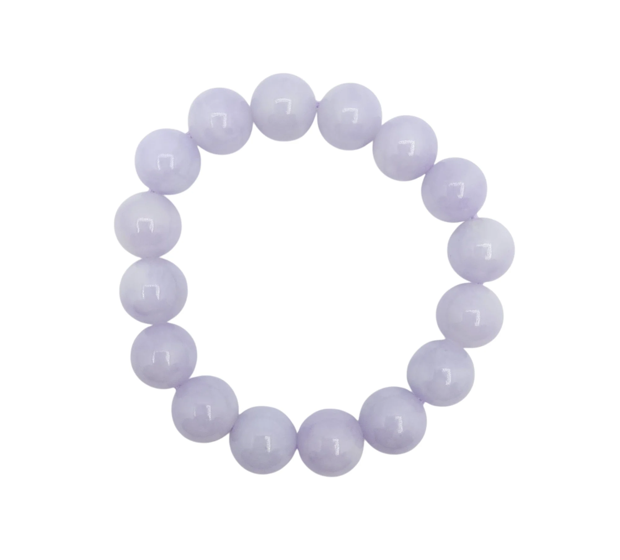 Purple Jadeite Jade Beads Bracelet