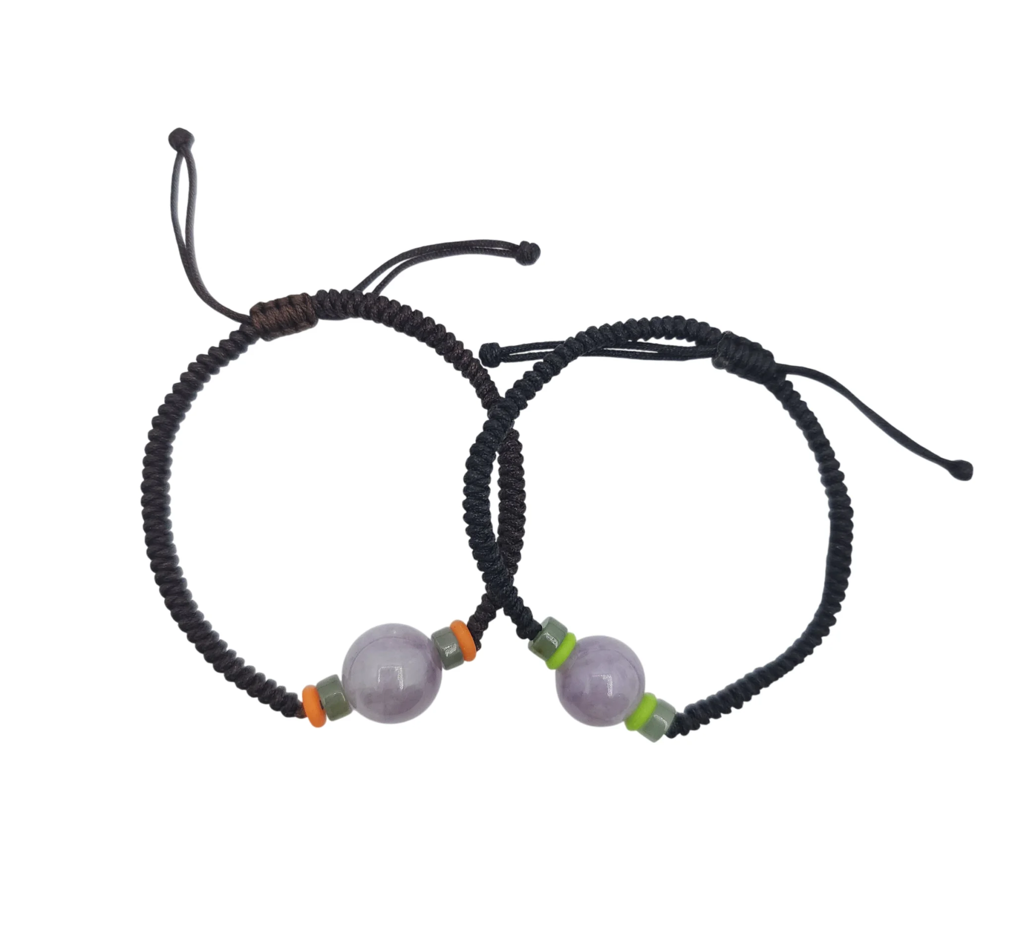 Lavender Jadeite Jade Sphere Bracelet