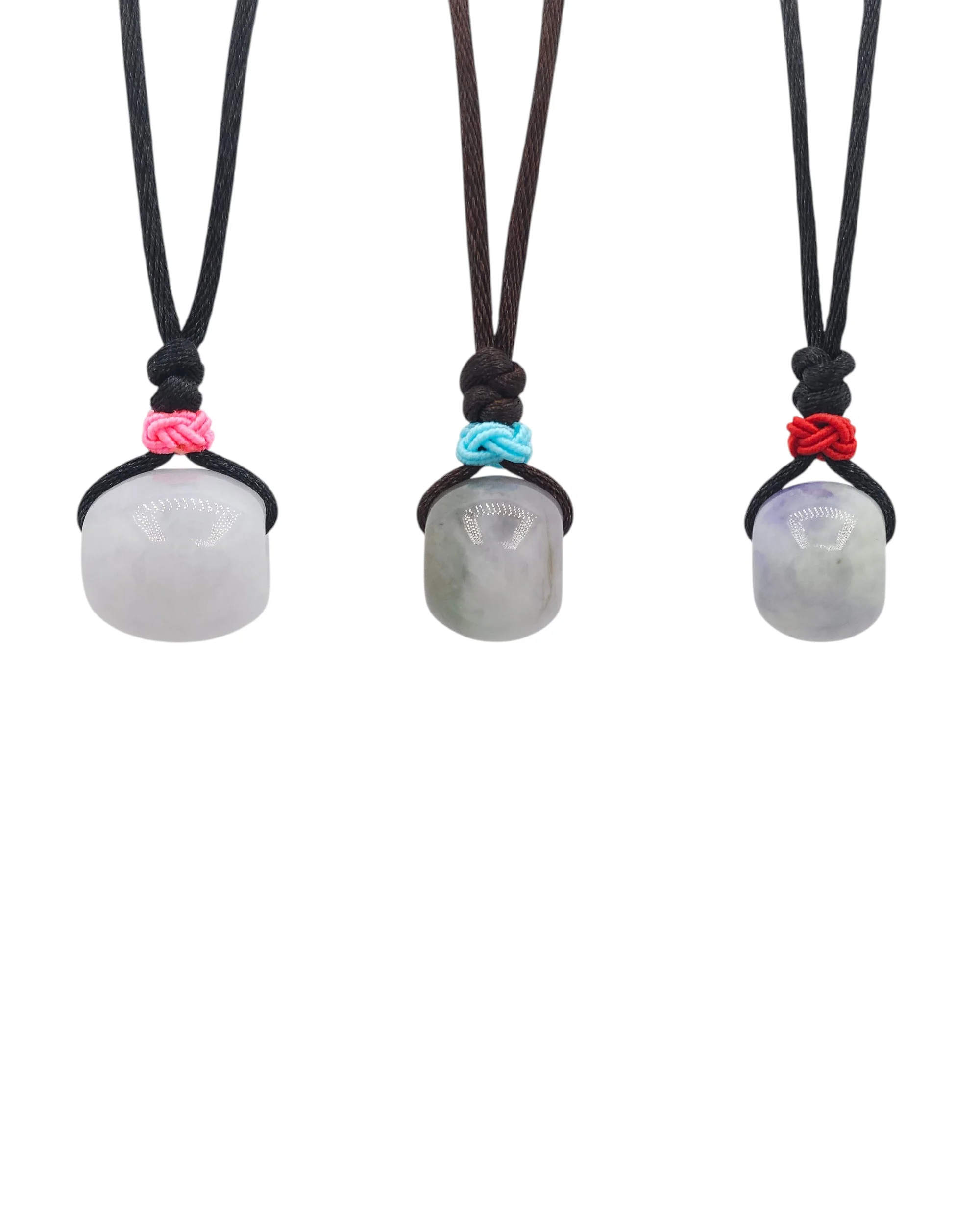 Light Lavender Jadeite Jade Barrel Pendant
