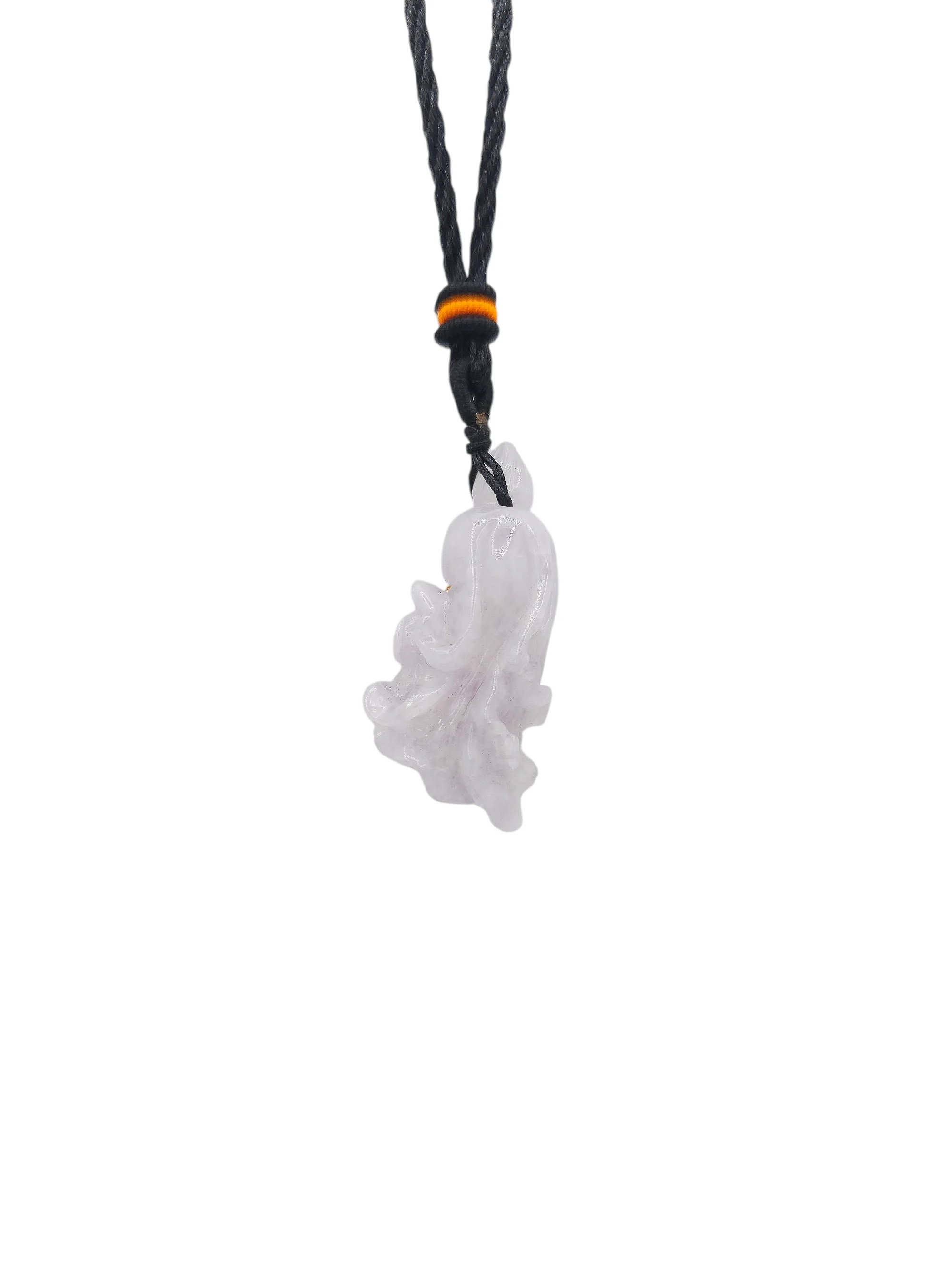Light Lavender Jadeite Jade Bok Choy Pendant