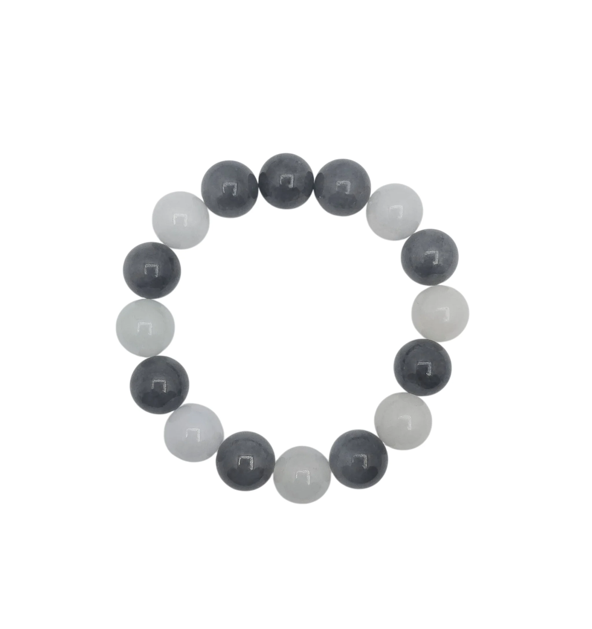 Jadeite Jade Bead Bracelet (Large)