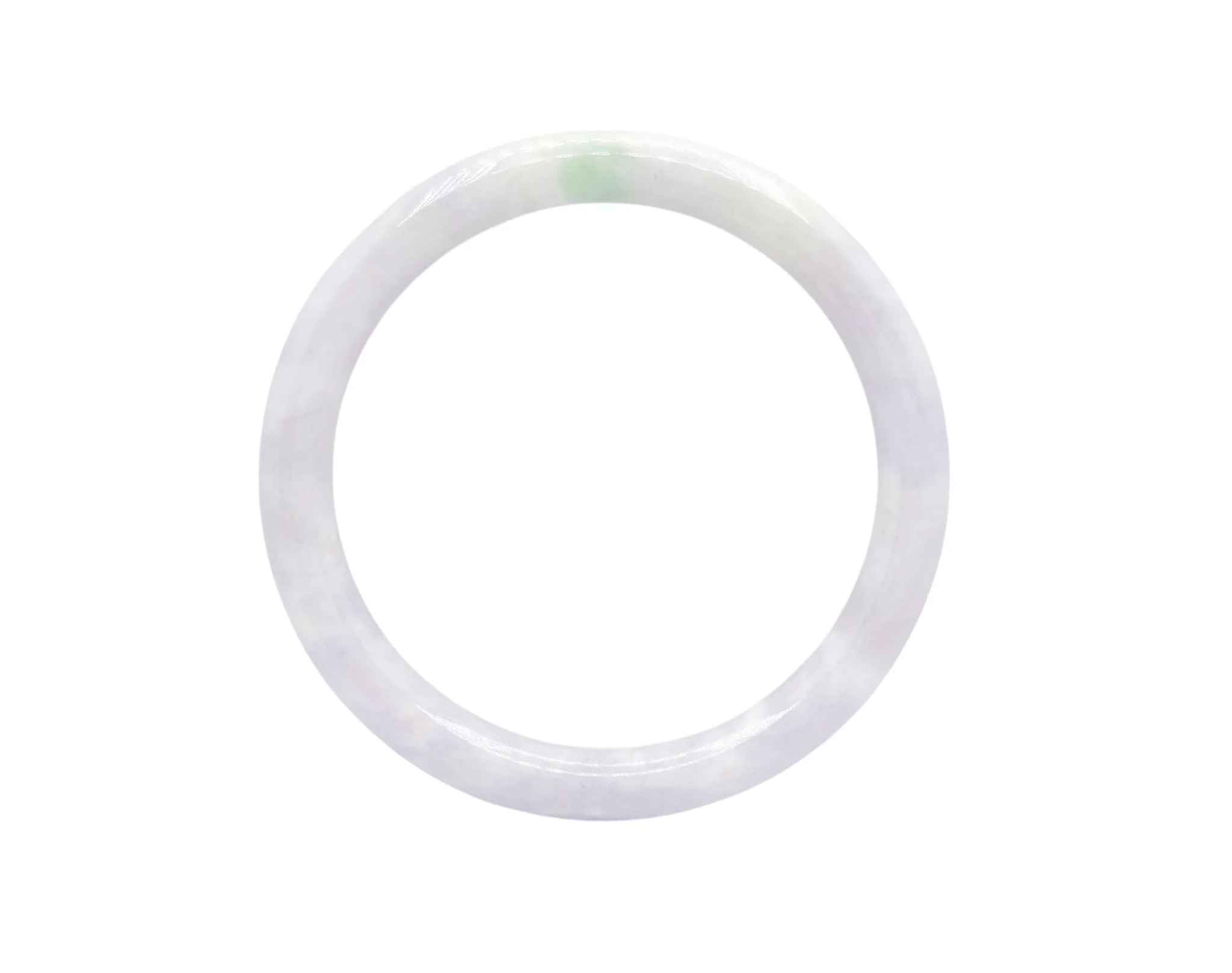 Purple with White and Green Patches Jadeite Jade Bangle