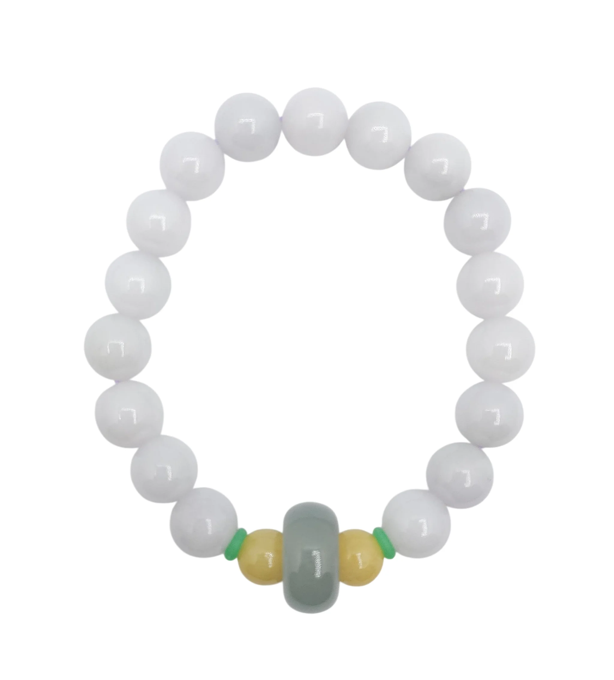 Light Purple Jadeite Jade Bead Bracelet
