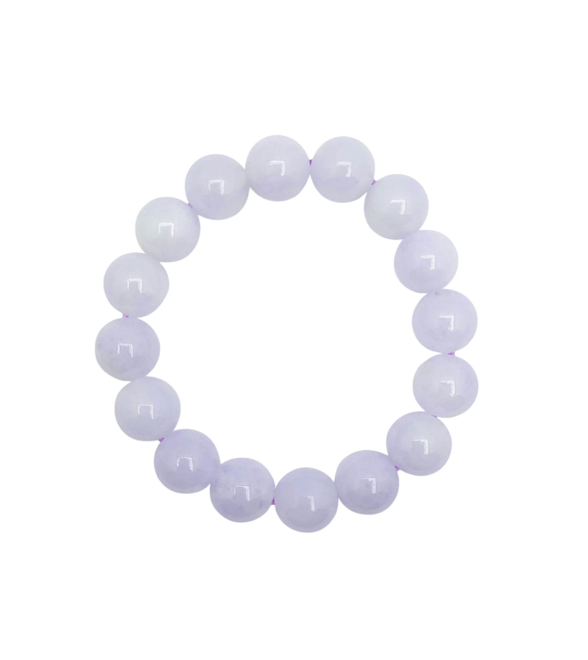 Light Purple Jadeite Jade Bead Bracelet
