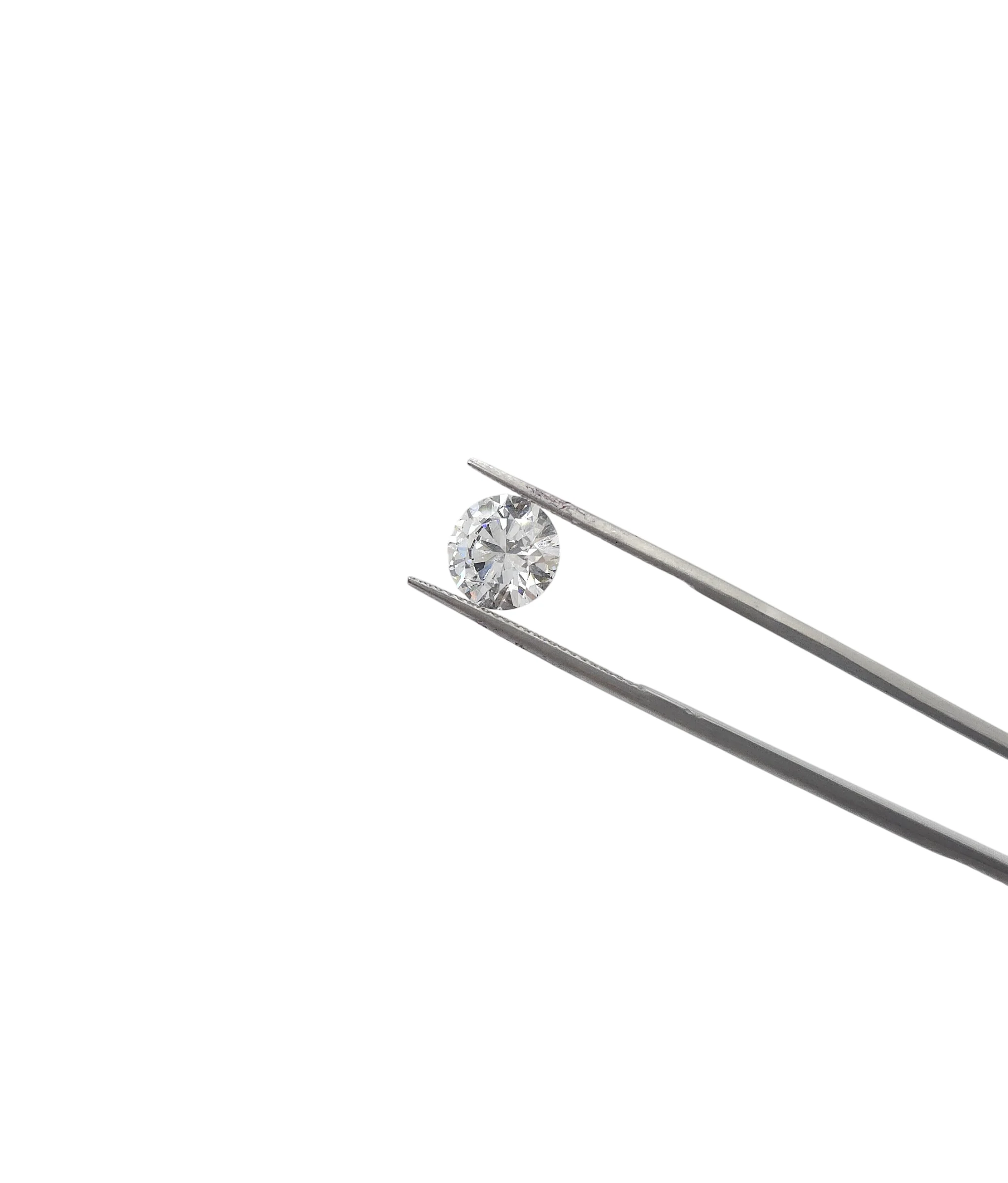Round Brilliant Cut Lab Grown Diamond 2.15ct E VVS2 Ideal