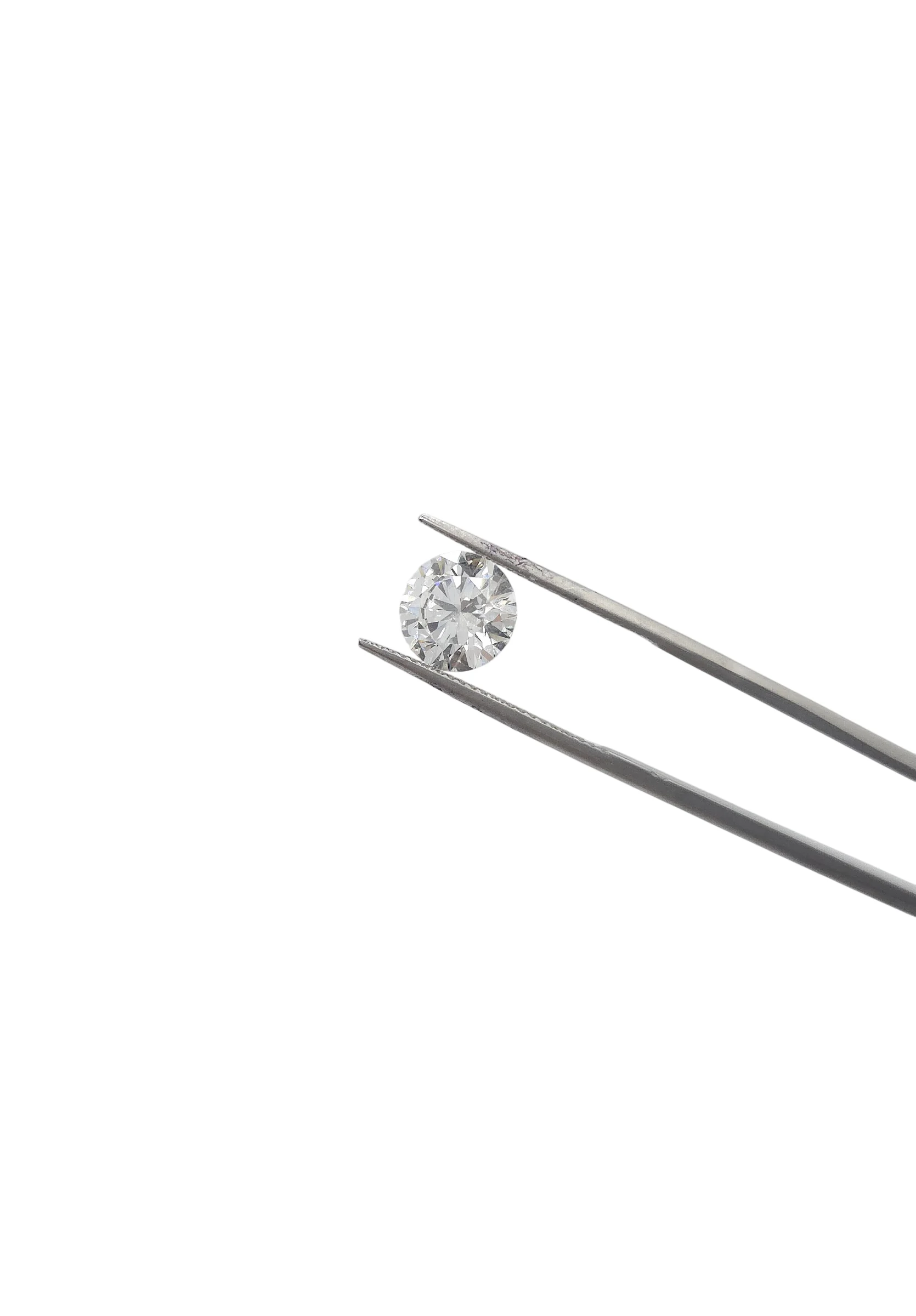 Round Brilliant Cut Lab Grown Diamond 3.08ct E VVS2 Ideal