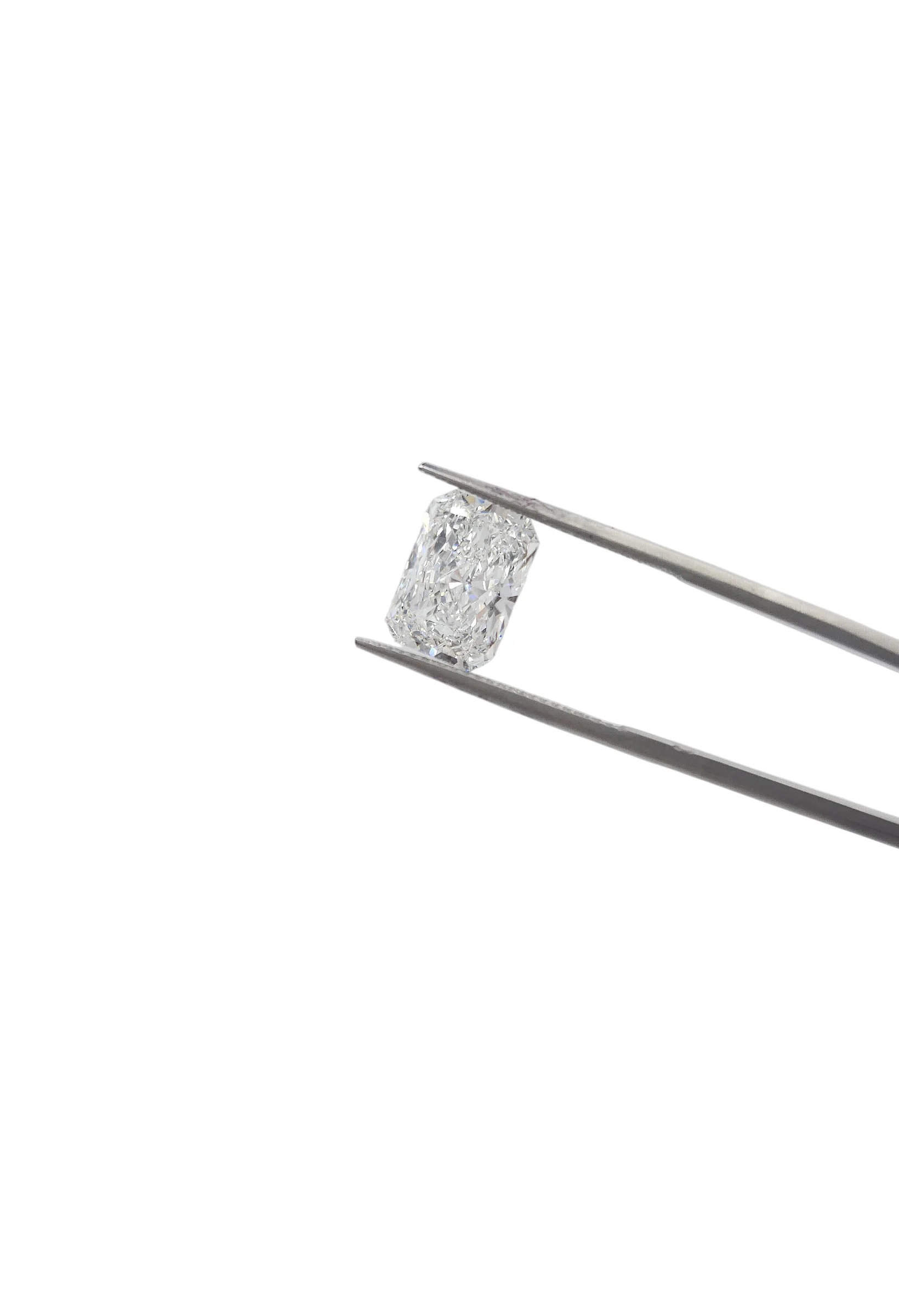 Radiant Brilliant Cut Lab Grown Diamond 4.13ct E VVS2