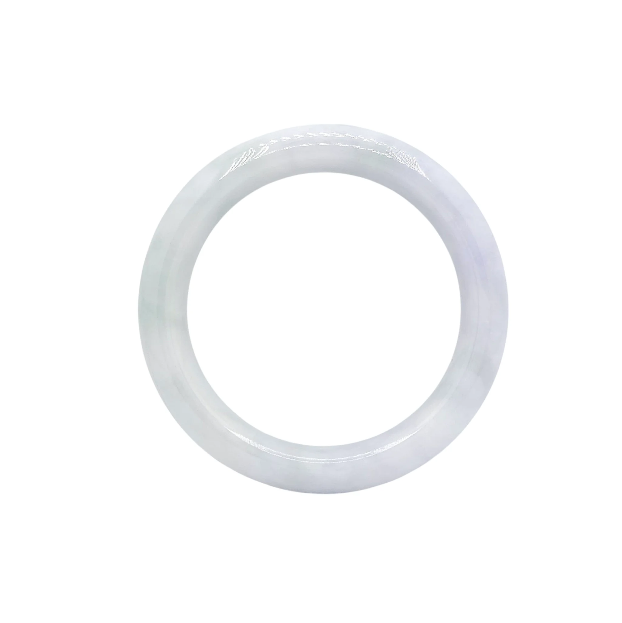 Light Lavender with Light Green Patches Jadeite Jade Bangle