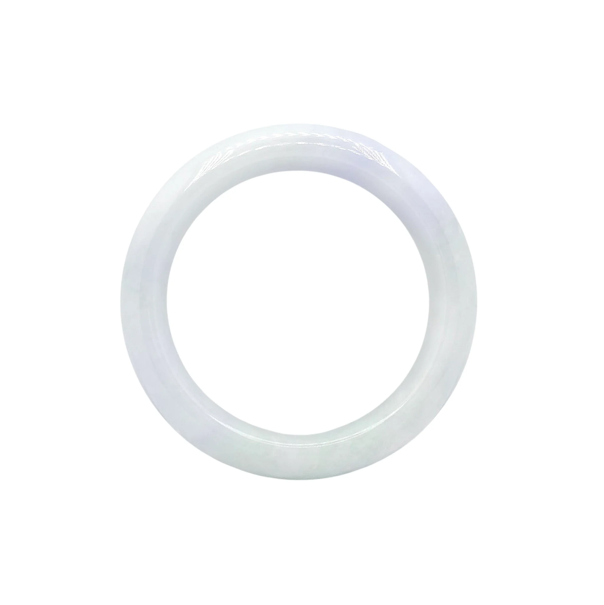 Light Lavender with Light Green Patches Jadeite Jade Bangle