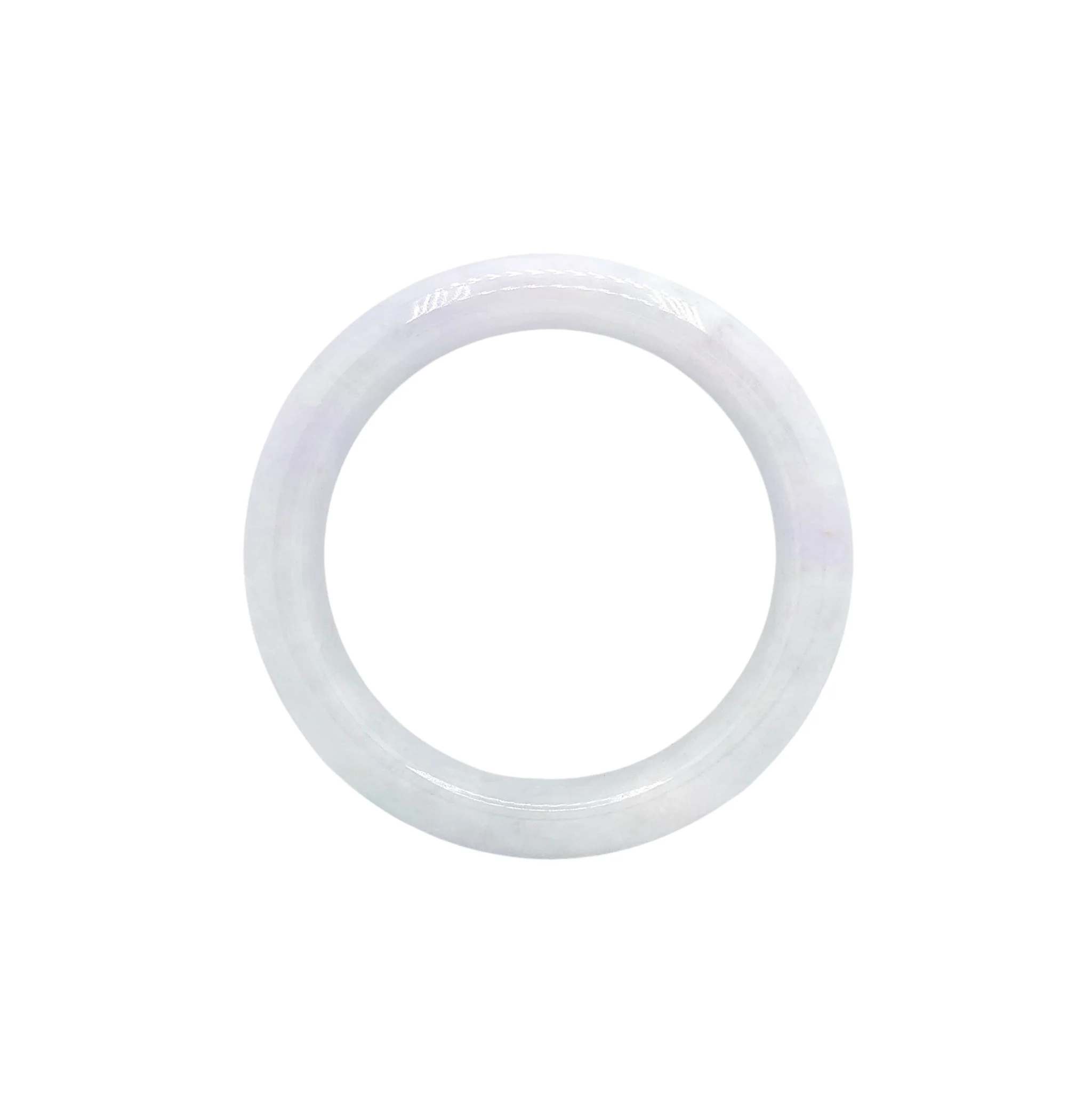 Light Lavender with Light Green Patches Jadeite Jade Bangle