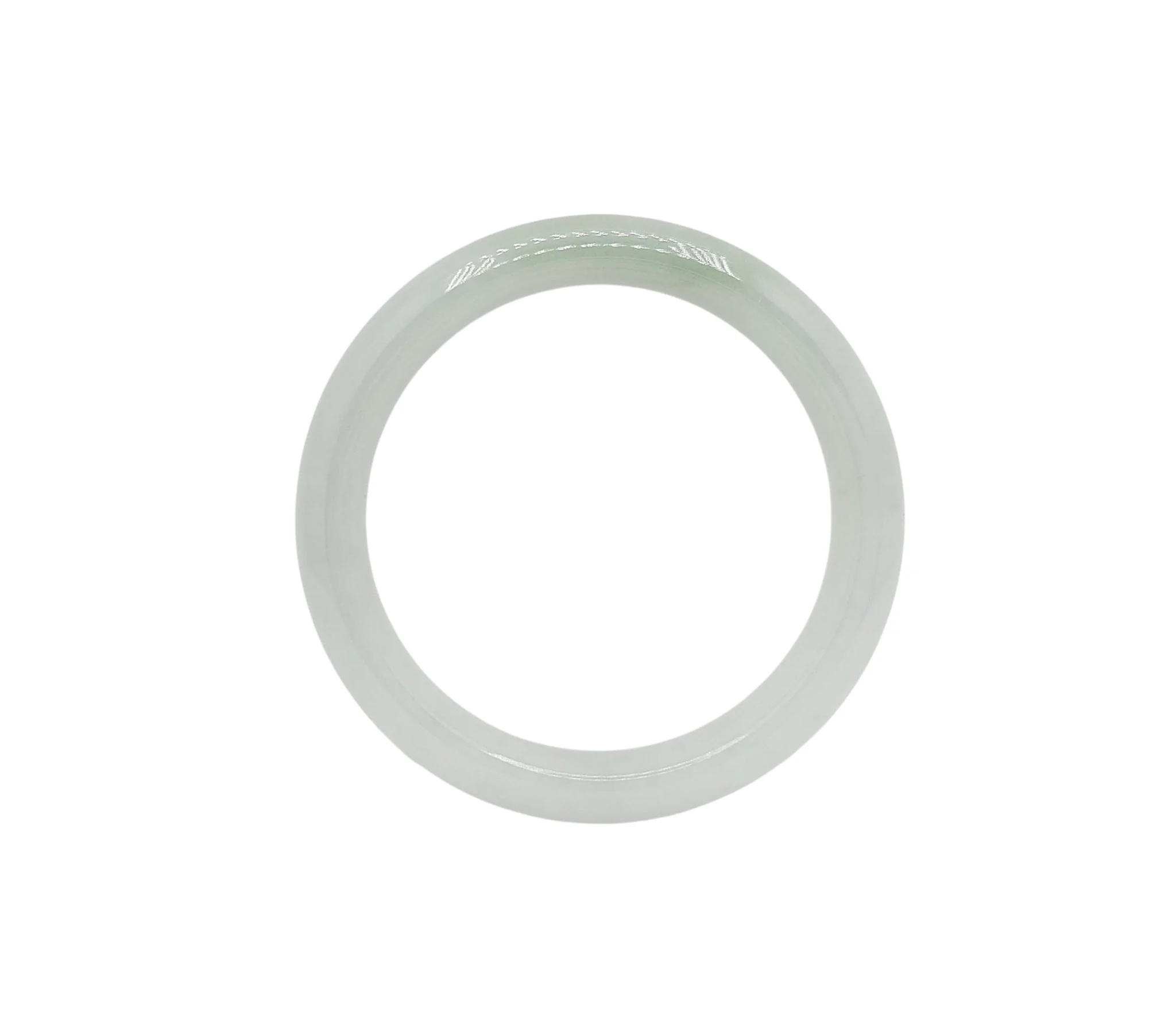 Pale Green Jadeite Jade Bangle