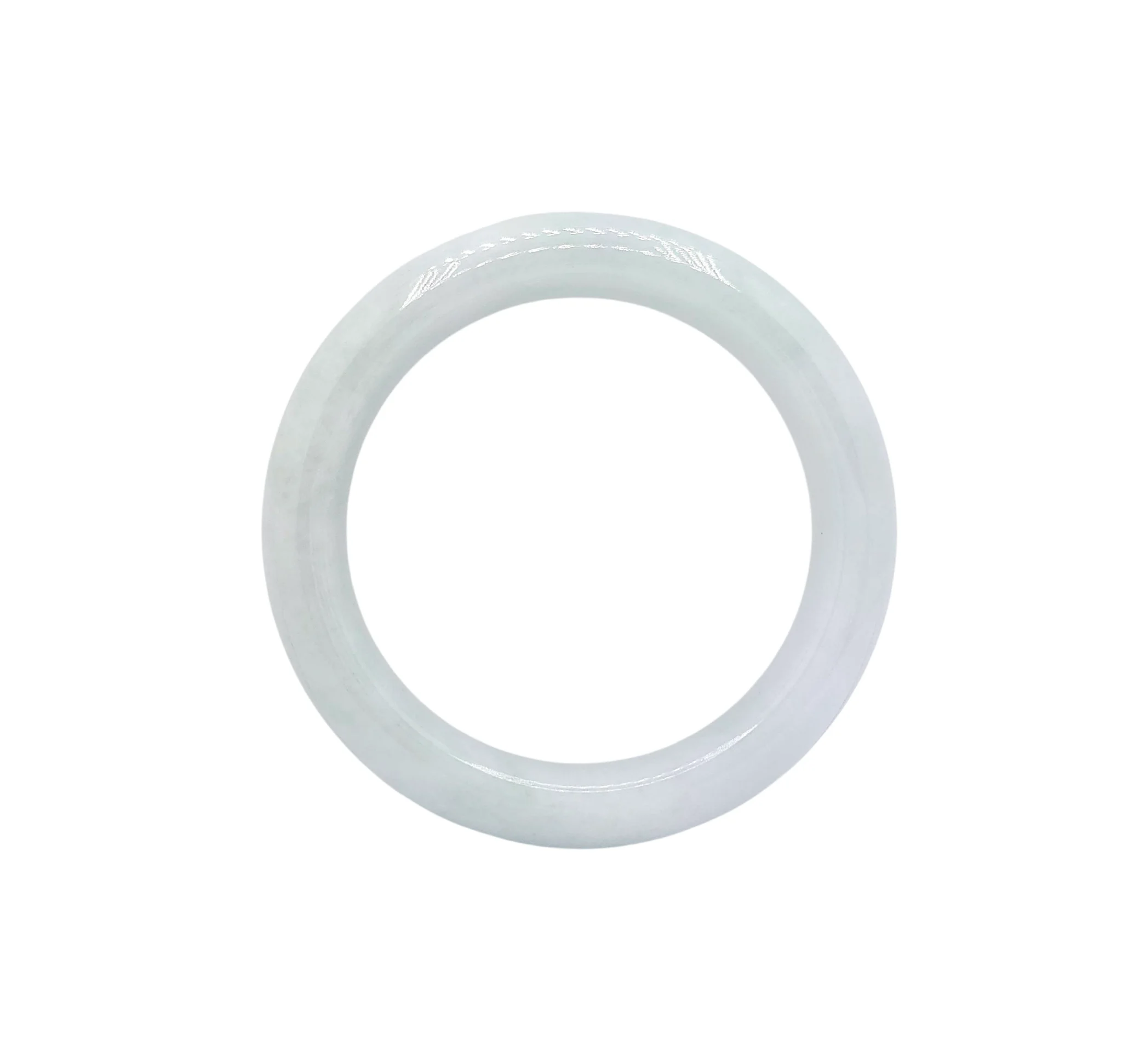 Light Lavender with Light Green Patches Jadeite Jade Bangle