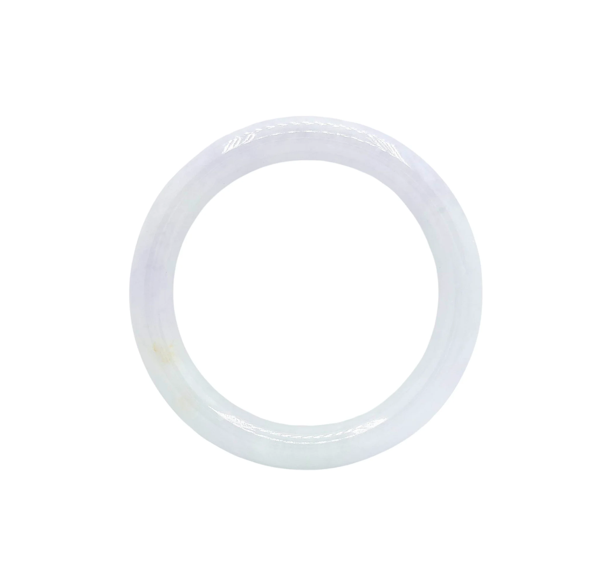 Light Lavender with Light Green Patches Jadeite Jade Bangle
