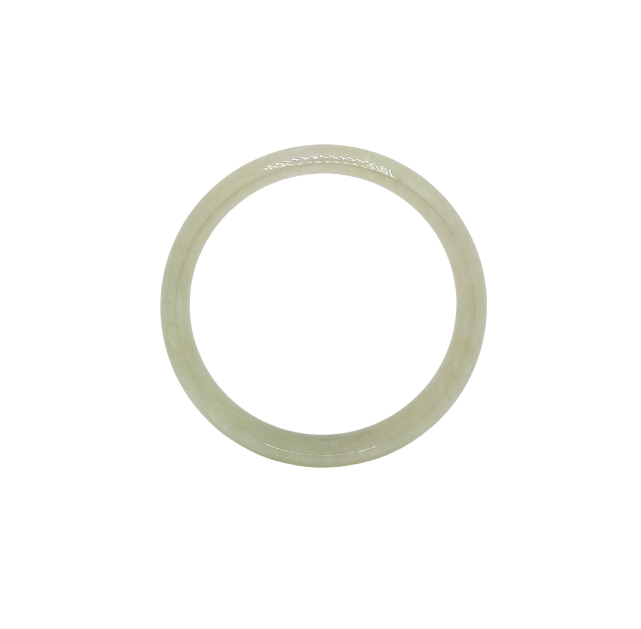 Pale Brownish Yellow Jadeite Jade Bangle