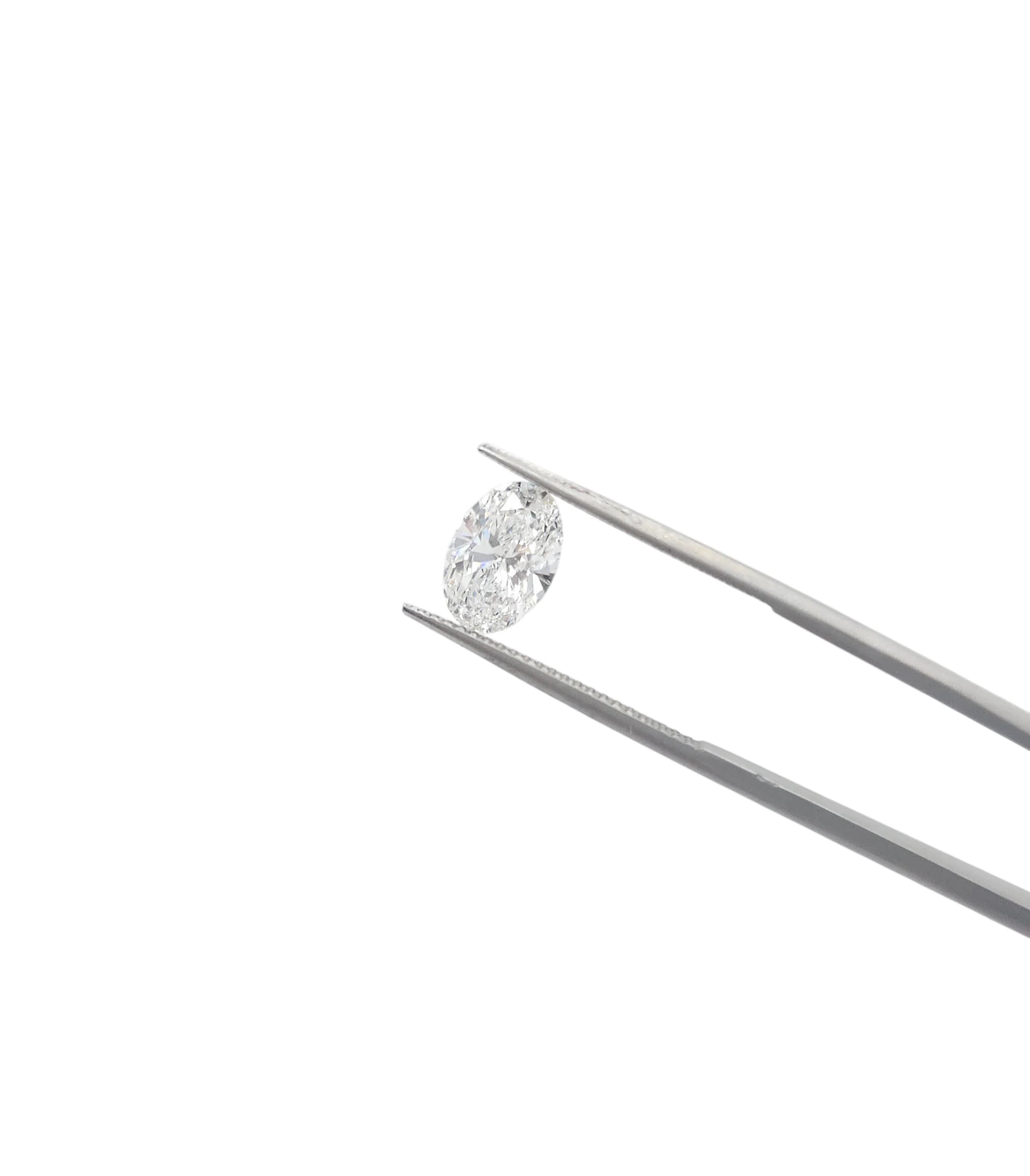 Oval Brilliant Cut Lab Grown Diamond 1.59ct E VVS2